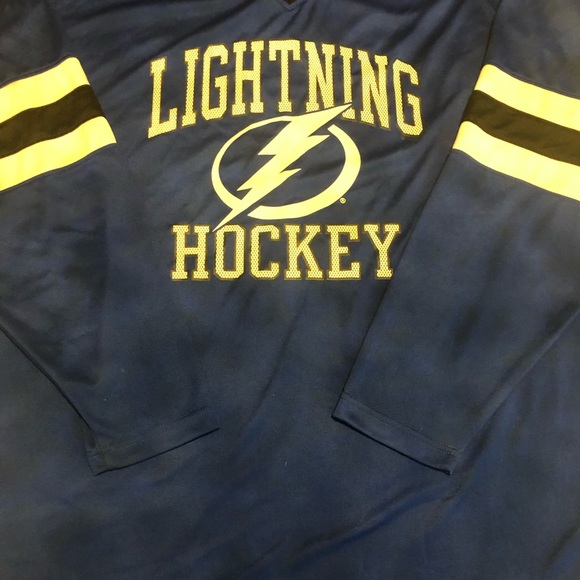 Vintage Lightning Tampa bay Jersey blue white long sleeve - Picture 4 of 5